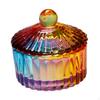 Colorful Nail Dish,Glassware Tools with Lid , Glass Cup for Liquid and Powder, Manicure Care