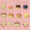 Cute Bread Toast Plush Shoulder Bag Coin Purse Handbags Storage Crossbody Tote