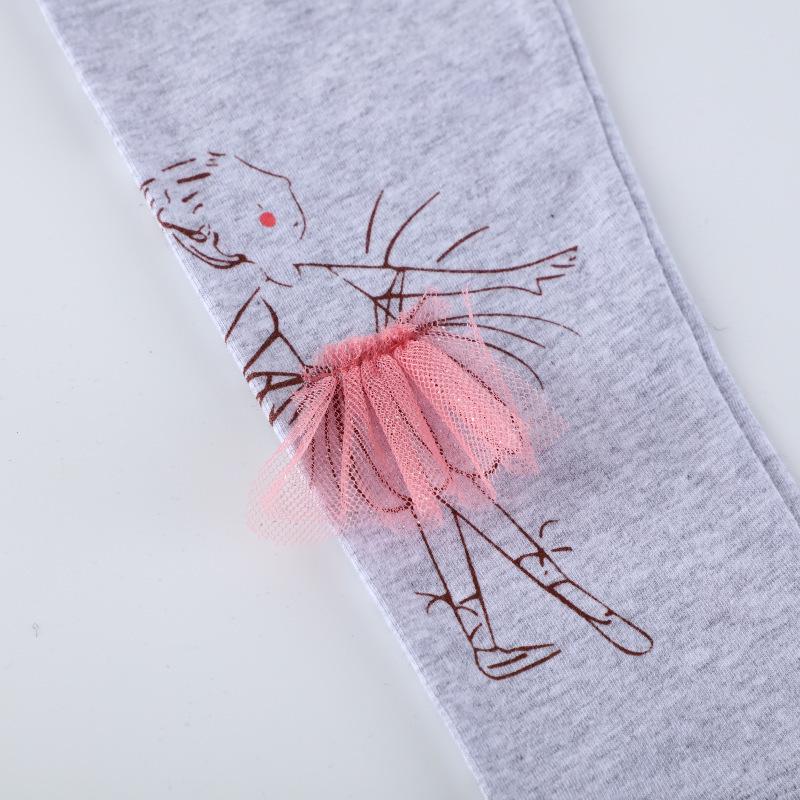 Frühling 2026 Prinzessinnen Tanzmuster Leggings für Mädchen