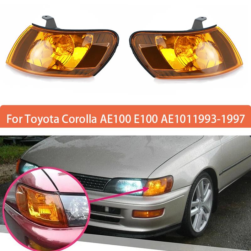 2Pcs Left&Right Car Front Corner Lamp Lights Fit for Toyota Corolla AE100 E100 AE101 1993 1994 1995 1996 1997