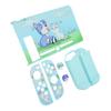 Gaming Console Protective Case Soft Cover Grip Protector for Switch Blue Cat Purple Dog Pattern