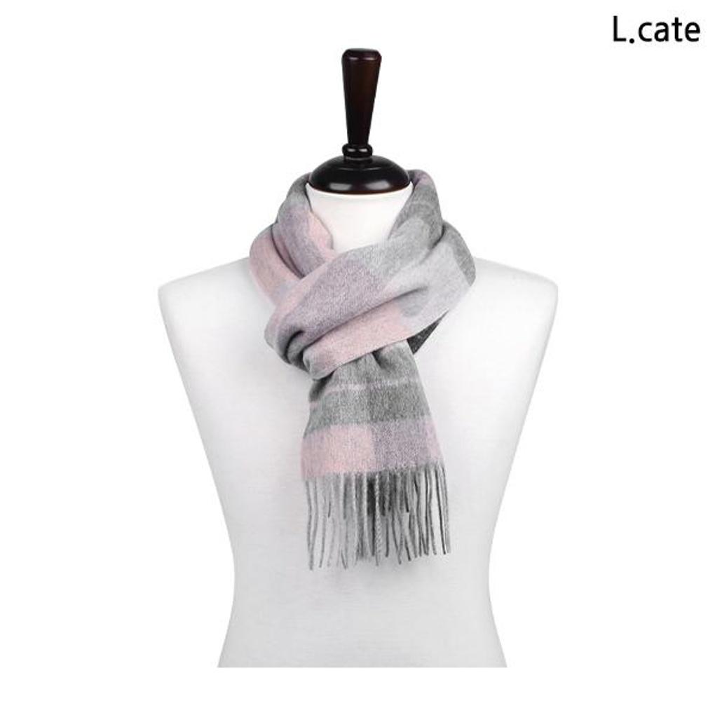 Elkate Women s Muffler LDRM002 Wool Daily Soft Check Scarf