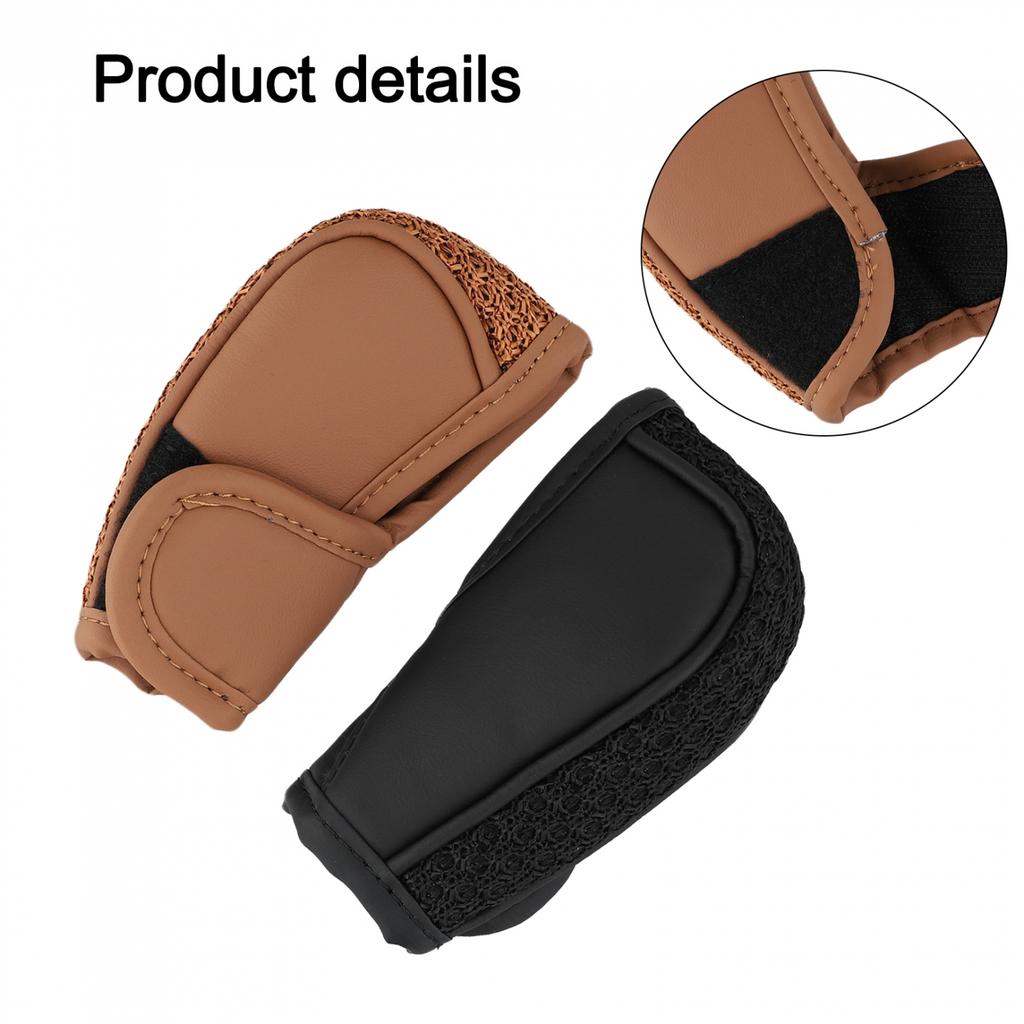 Ice Silk Car Shift Knob Covers 2PCS Comfortable and Design