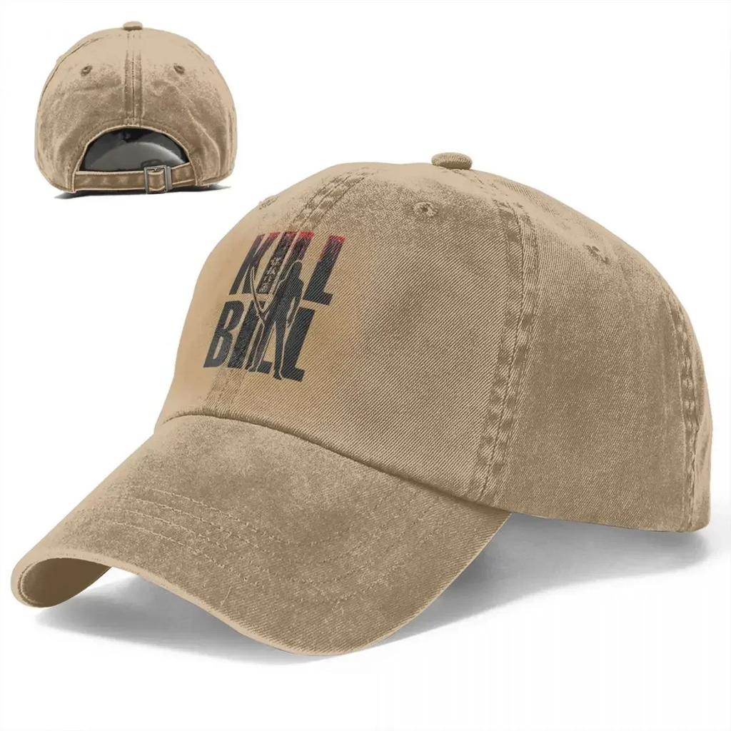Kill Bill Japan Film Baseballkepsar Hattori Hanzo Sliten Denim Tvättad Keps Hatt Löpning Golf Justerbar Passform Snapbackkeps