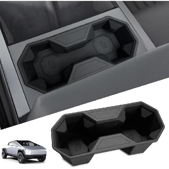 For Tesla Model 3 Y S X Cup Coasters - Model Y 2025, Model 3 2024 2025, Model S/X -2025 Non-Slip Cup Holder Ert Mat Washable & Silicone Coasters