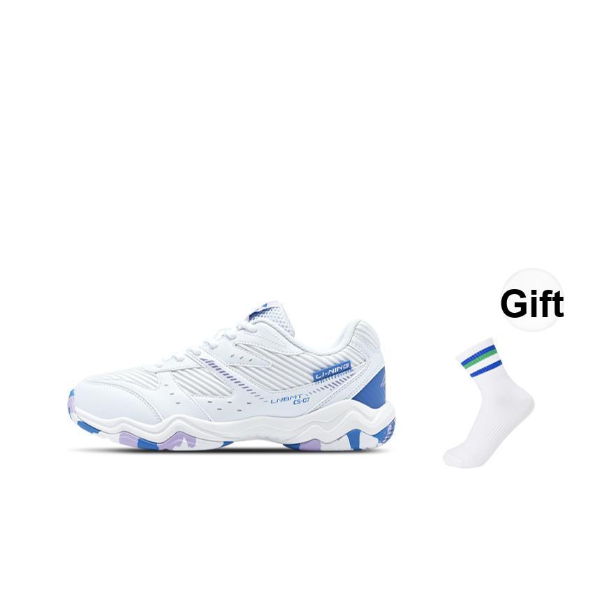 New LINING Badminton Shoes Unisex Low Top White, Blue, Purple