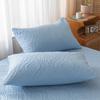 1 Pc Waterproof Quilted Pillowcase Solid Color Pillow Cover Case 48x74cm Pillowcover