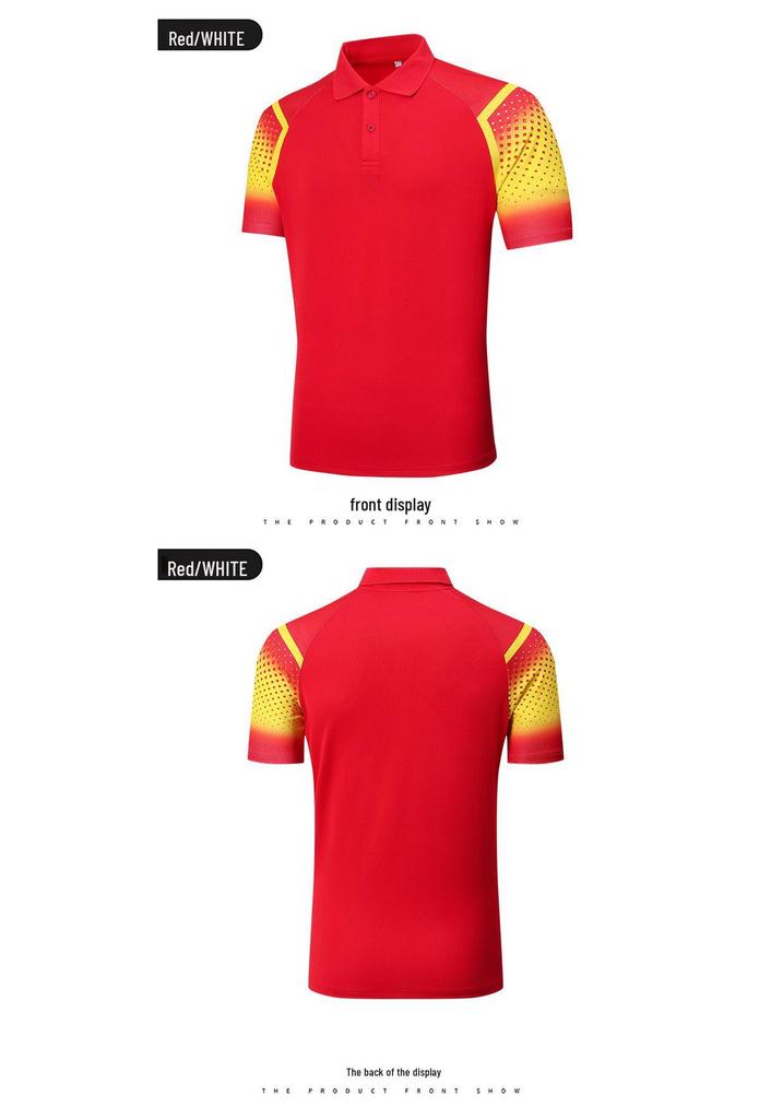 Children's Quick-Dry Chinese Team Polo Shirt: Customizable Wushu Table Tennis Training Top for Summer.