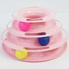 3/4 Levels Cat Toy Tower Turntable Roller Balls Toys Interactive Intelligence Training Track Puzzle Funny Games Accessories