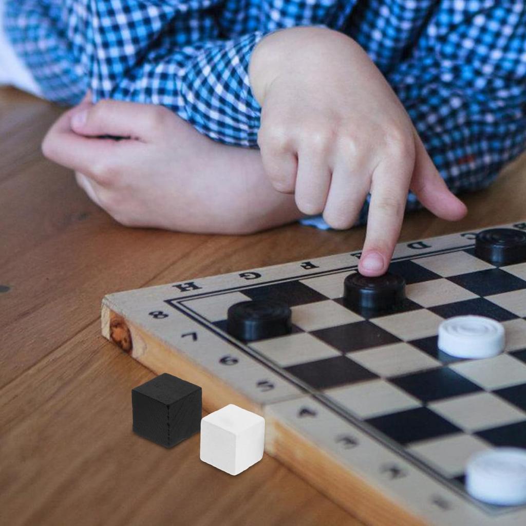 Upkoch Mini Schack Damspel i Trä Furu Kompakt och Portabelt Spel Ersättningspjäser för Brädspel 40 Pjäser, Pjäser, Trä, Tillbehör,