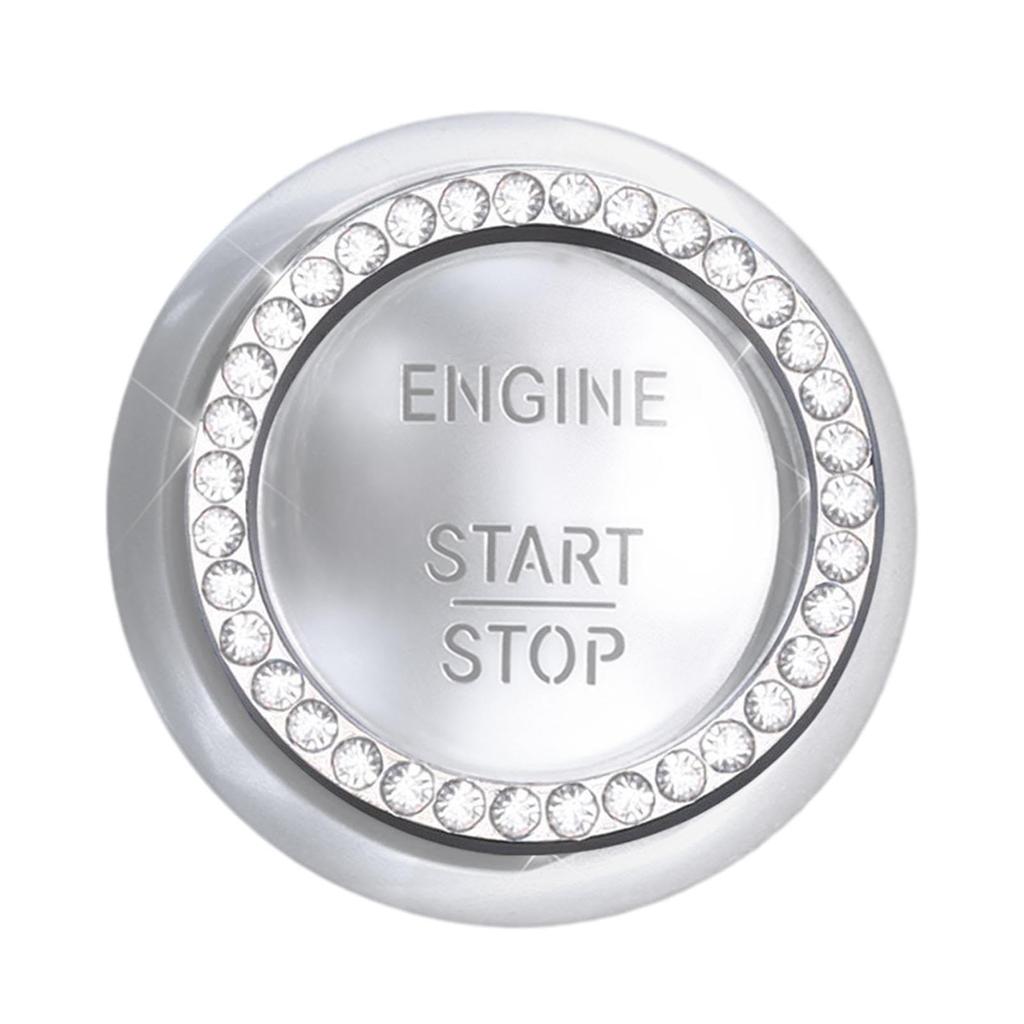 Start Stop Push Button Cover - Car Start Button Decoration Ring Car Handmade Diamond