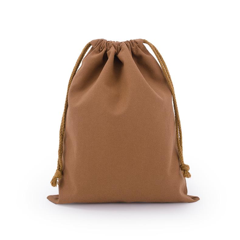 Eco-friendly White Cotton Drawstring Pouch - Custom Canvas Storage Bag