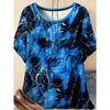 Zomer Dames Casual Mode Creatief Casual Dagelijks T-shirt Los Casual T-shirt 3D Digitale Kleur Geprint T-shirt