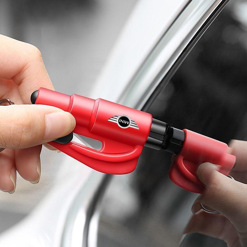 Auto Emergency Glass Window Breaker Car Safety 3-in-1 Hammer For MINI Cooper One S Clubman R50 R53 R56 R60 F55 F56 R57 R58 R59