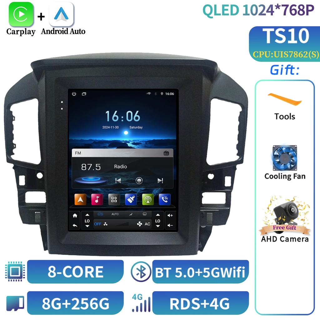9.7" For For Lexus RX300 1998-2001 For Toyota Harrier 1998 Android 14 Car Radio Multimedia Video Player Navigation 4G GPS No dvd