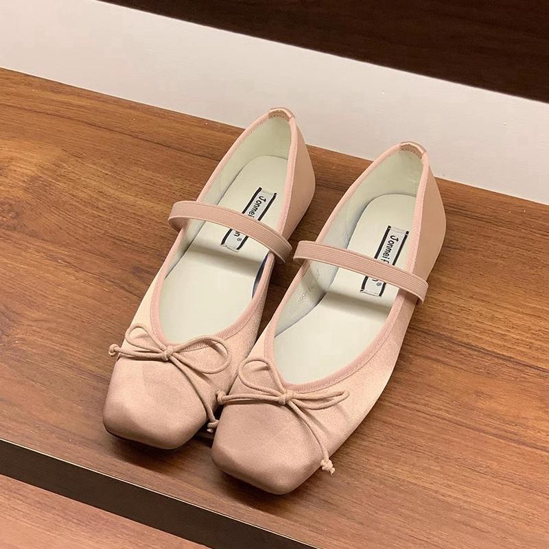 Fashion SUOJIALUN 2025 Spring New Candy Color Women Flat Shoes Fashion Round Toe Ladies Elegant Mary Jane Shoes Soft Ballerina Shoes