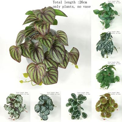 Yapay Kaplumbağa Sırt Yapraklı Bitki Rattan Saksı Süs Simülasyonu Karpuz Yaprak Yeşil Asma Bonsai Düğün Ev Bahçe Dekoru