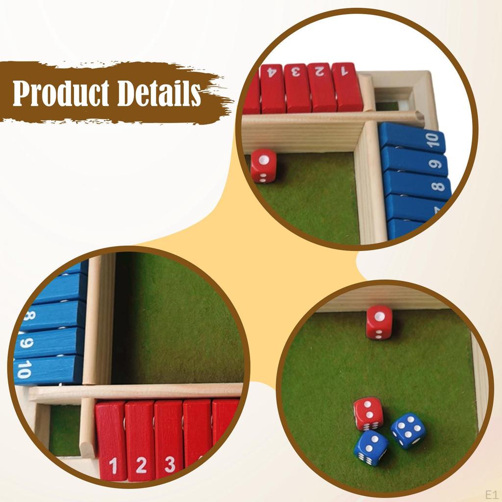 Spiel beenden Holzbrett Lustiges Tisch-Mathe-Spielzeug Zahlenlernen für Klassenzimmer Picknick Bar