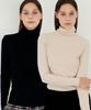 Tieseueichi Velvet Touch Ribbed Turtleneck T-Shirt 4 Colors 2 Pieces