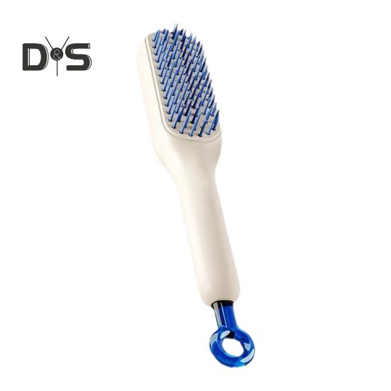 

Выдвижная щетка для волос Самоочищающаяся щетина Массаж головы Антистатическая расческа для распутывания волос Портативные женские парикмахерские инструменты Подарок на день рождения белый