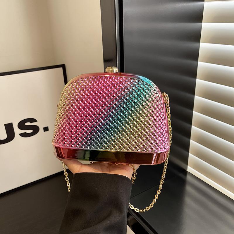 Women's Bag Fashion Niche Design Dinner Bag 2025 New European and American Trendy Versatile Acrylic Chain Shell Bag