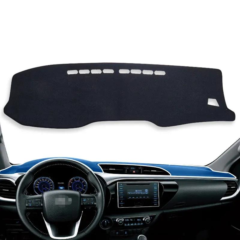 Dashboard Pad Cover for Toyota Hilux SR5 4x4 REVO Hi-Rider 8th Gen AN120 AN130 2015- Dash Mat Dashmat Car Accessories Carpet