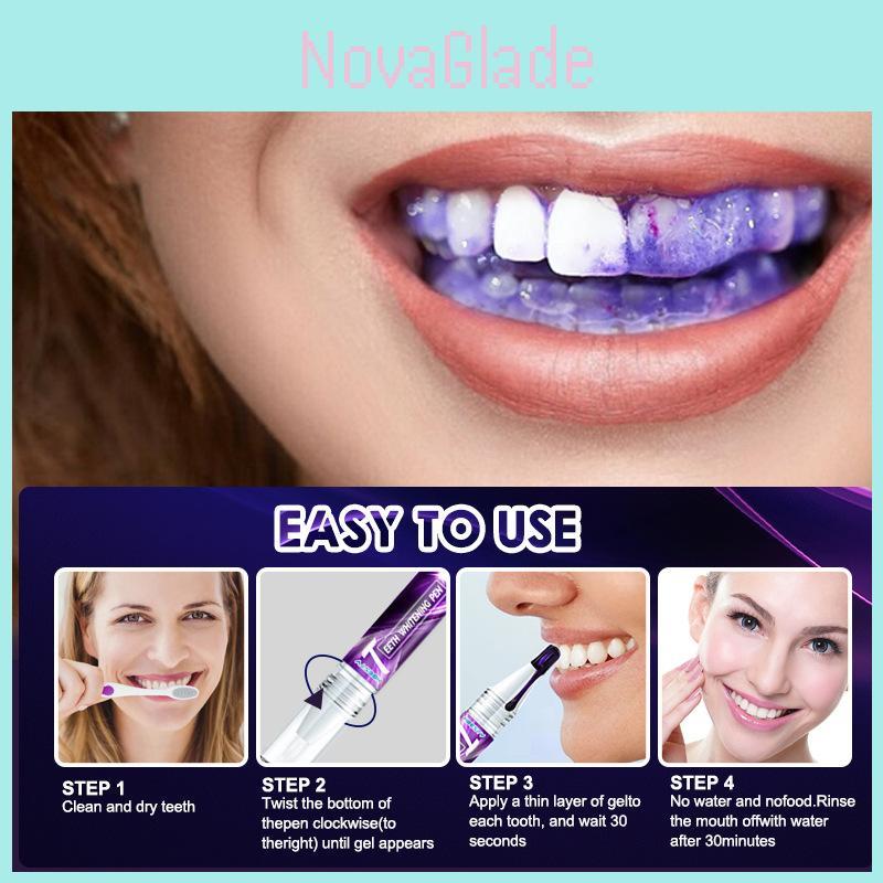 Hbesty V34 Teeth Whitening Pen Gentle Oral Care Gel For Removing Stains 5ml