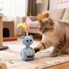 Cat Tumbler Toy: Self-Play Boredom Buster with Funny Feather Teaser Wand for Kittens.