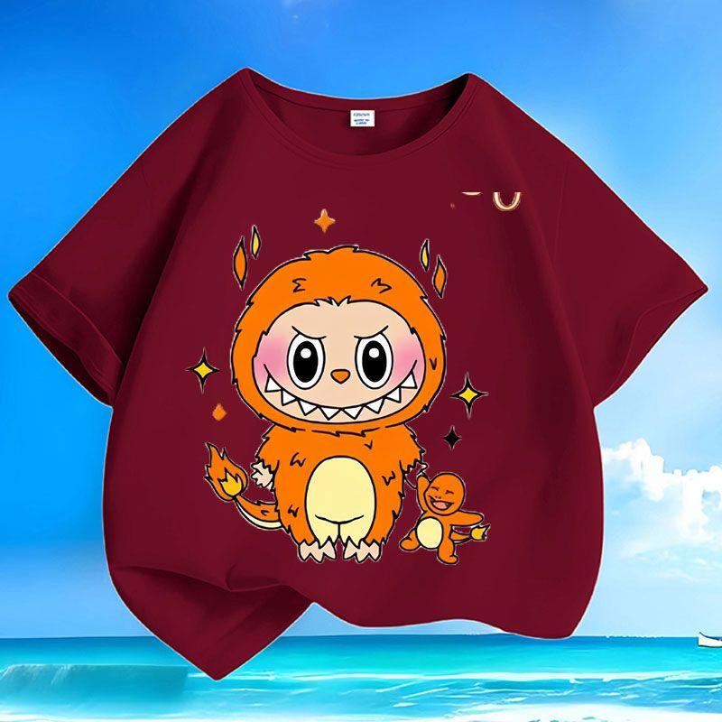 

Cute Children s T-shirts, Loose Short-sleeved Tops for Boys and Girls in Summer 160