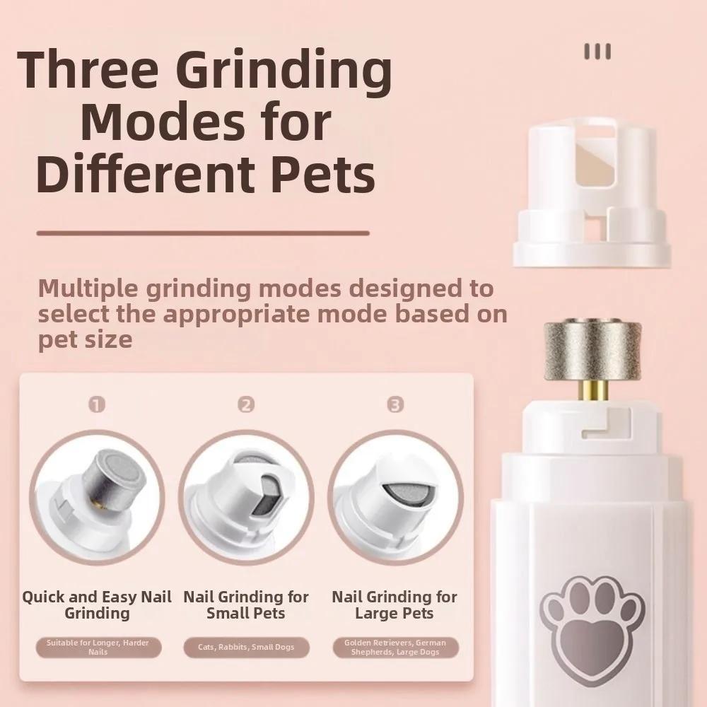 2 Speed Pet Electric Nail Clipper Low-Noise Safe Pet Nail Trimmers USB Rechargeable Durable Pet Nail Grinder Small Medium Puppy