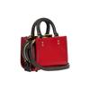 Coach Rogue 12 Color Block Zipper Closure Leather Mini Handbag Shoulder Bag Crossbody Bag Women handbags Red Black CC482-B4UP7