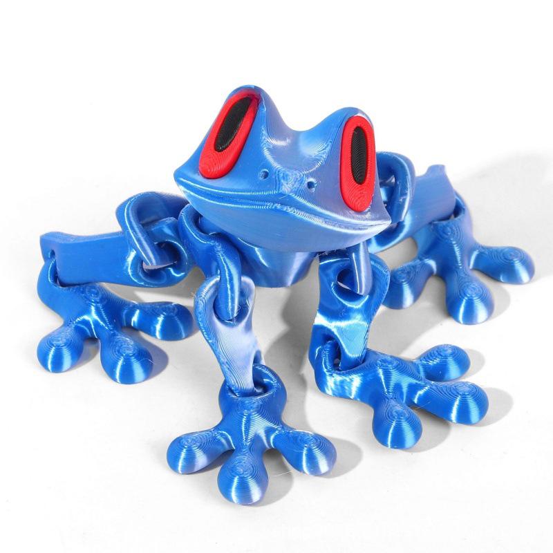 3D Printed Magnetic Tree Frog Ornament - Refrigerator Magnet & Children's Decompression Toy