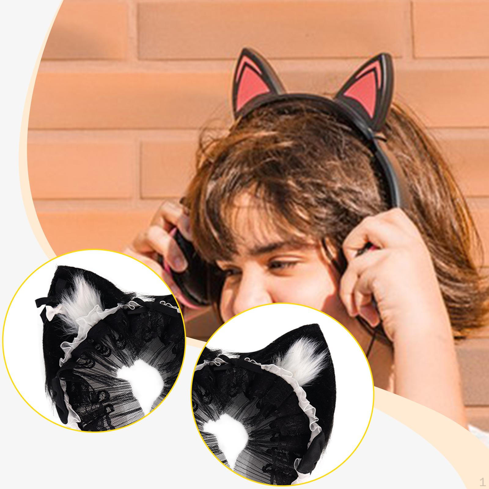 

Cat Ear Hairhoop for Costume And Photo Opportunities чорний