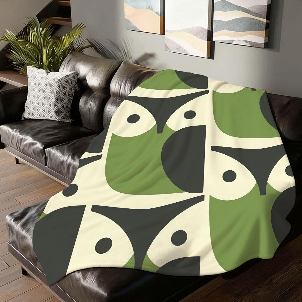Fashion print O-Orla Ki-kely Blanket For Sofa Office Bed Plane Travel Sleep Read Relax Camping Soft And Warm