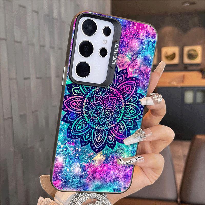 Mandala Sunflower Dreamy Style Shockproof Phone Case for Samsung A17 A16 A15 A14 A37 A57 A36 A56 A26 A35 A55 A25 A34 A54 A24 A13