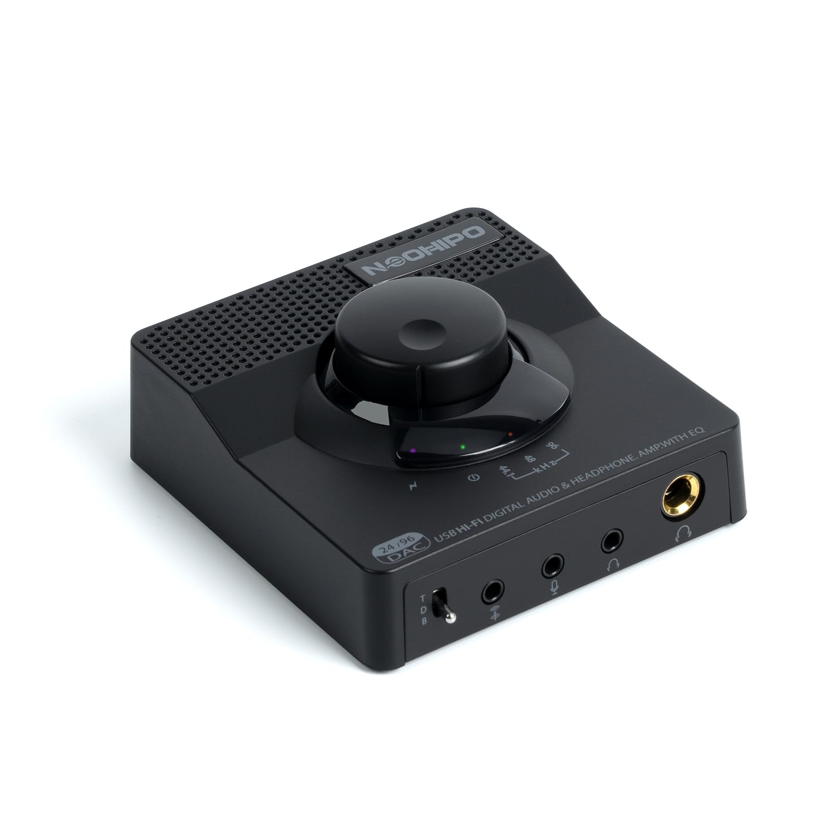 

NEOHIPO H1 USB Gaming DAC Headphone Amplifier Mini Digital Analog Amplifier Output with Treble Bass Switch Instruction Manual Included Hi-Fi чорний