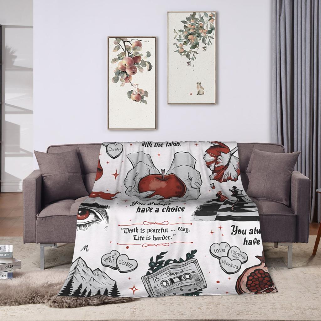 Jacob Die Twilight Saga Decke Qualität Warm Weich Überwurfdecke Winter Mädchen Jungen Sofa Bett Grafischer Bettbezug
