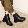 Autumn and Winter Martin Boots Women's Single Boots 2025 New British Style Soft-soled Women's Shoes Thick Heel Velvet Small Short Boots