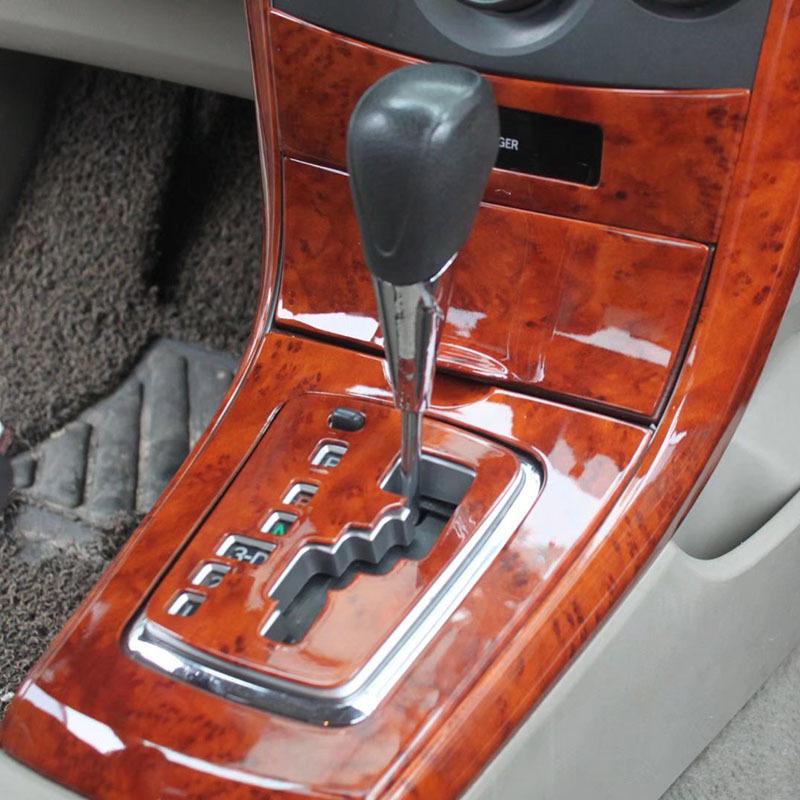 Interior Wooden Color Trim Center Console Cover Window Control Panel Moulding Trim Accessories For Toyota Corolla 2007-2013