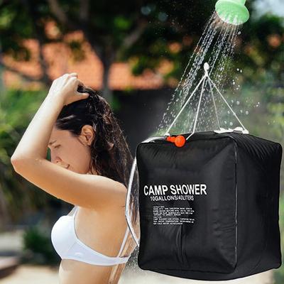 40L Duschtasche Tragbare Solar Beheizte Outdoor Camping Wandern Wasser Badetaschen