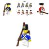 Pirate-themed Medieval Navy Admiral Building Blocks 4.5cm Height Abs Plastic