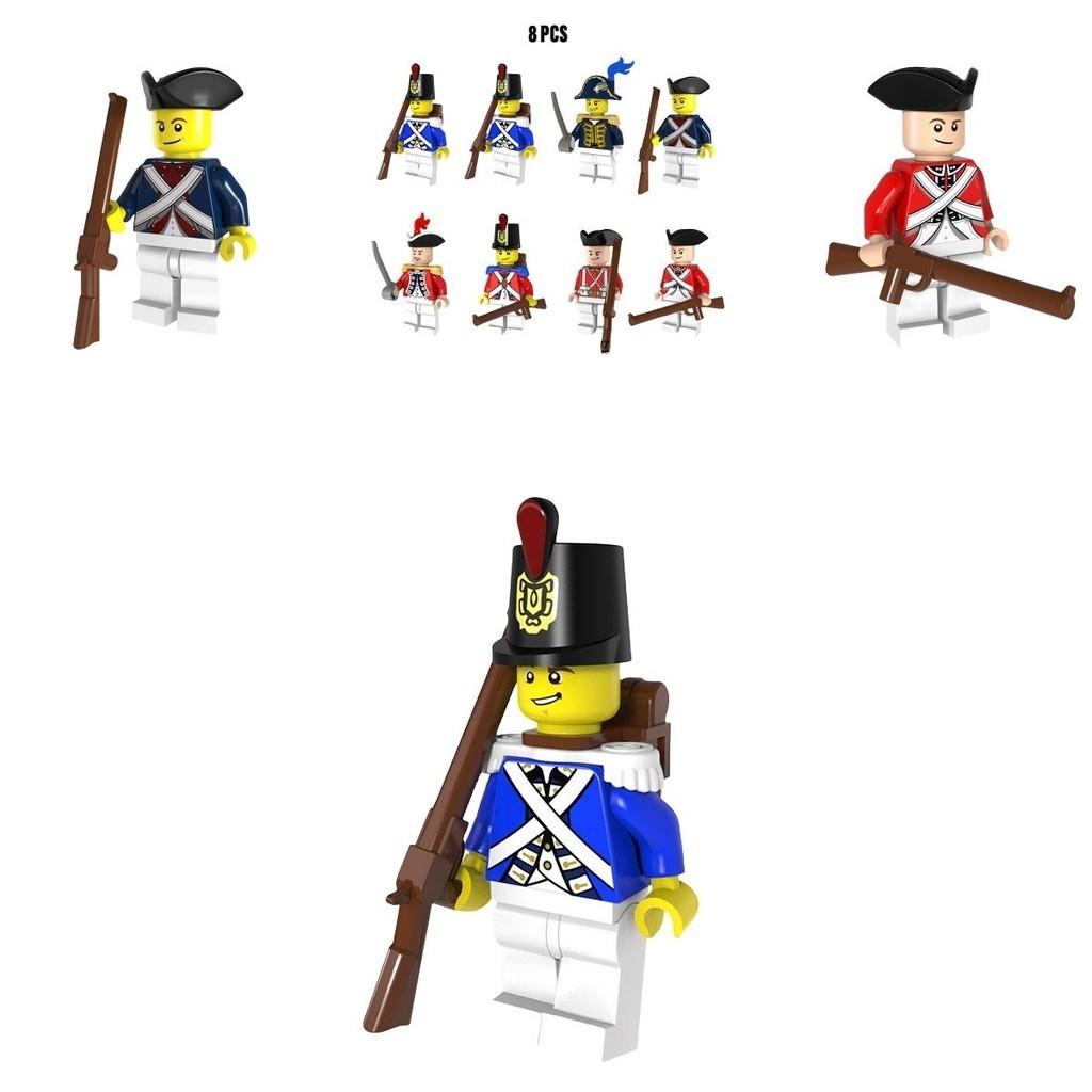 Pirate-themed Medieval Navy Admiral Building Blocks 4.5cm Height Abs Plastic