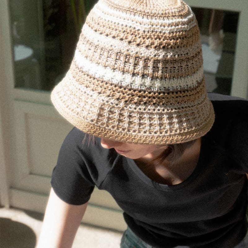 

Панама ISABEY в полоску (VKAHF7044) BEP (Beige Print)