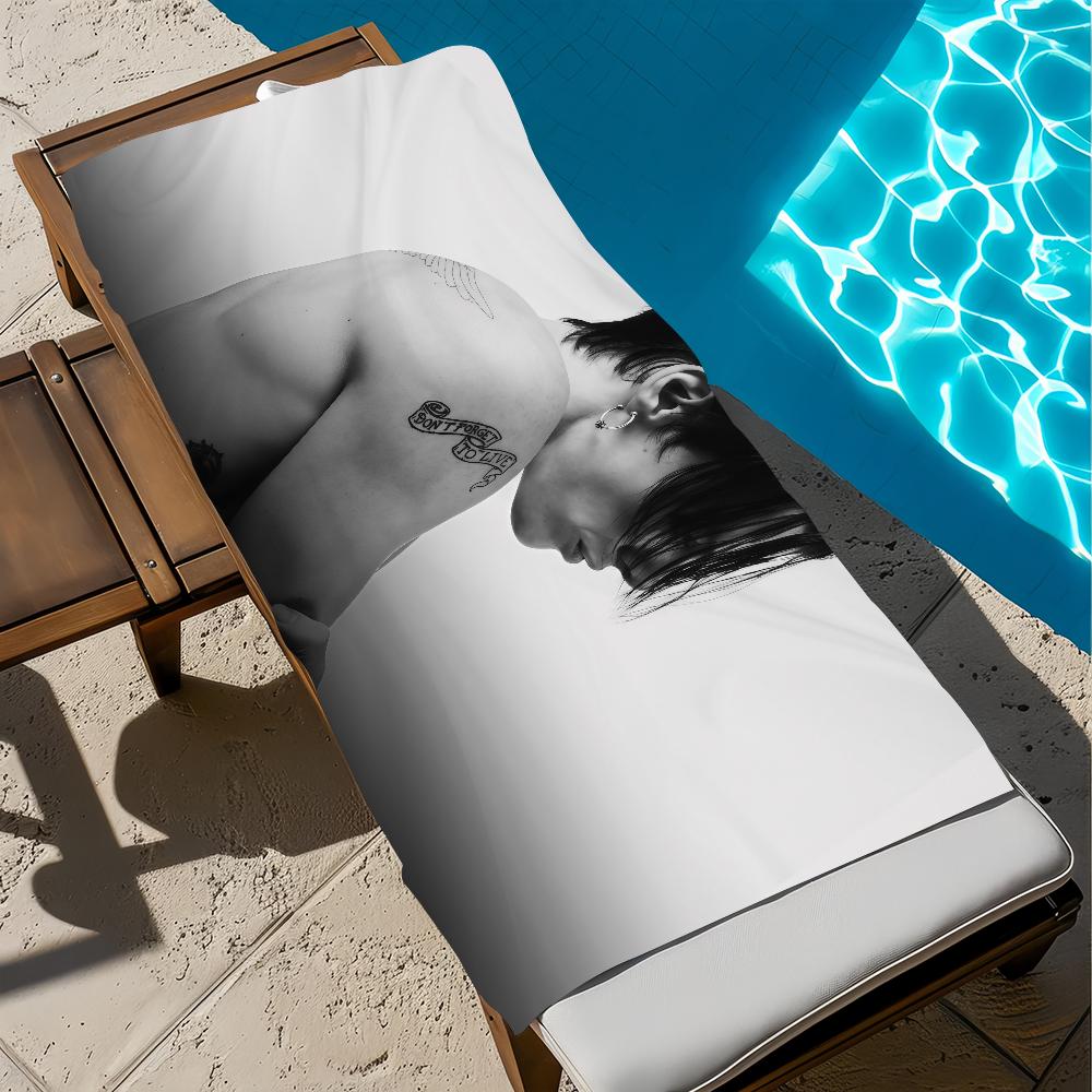 Towel Beach Bath Idols Quick-Drying Singer Lightweight English Portable Sauna Camping Swim YUNGBLUD Pool Travel