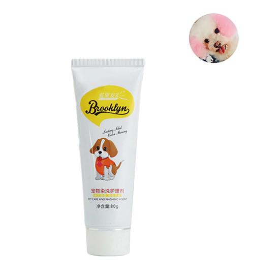 80g animal de compagnie chien chat animaux coloration des cheveux colorants teinture pigment Agent fournitures