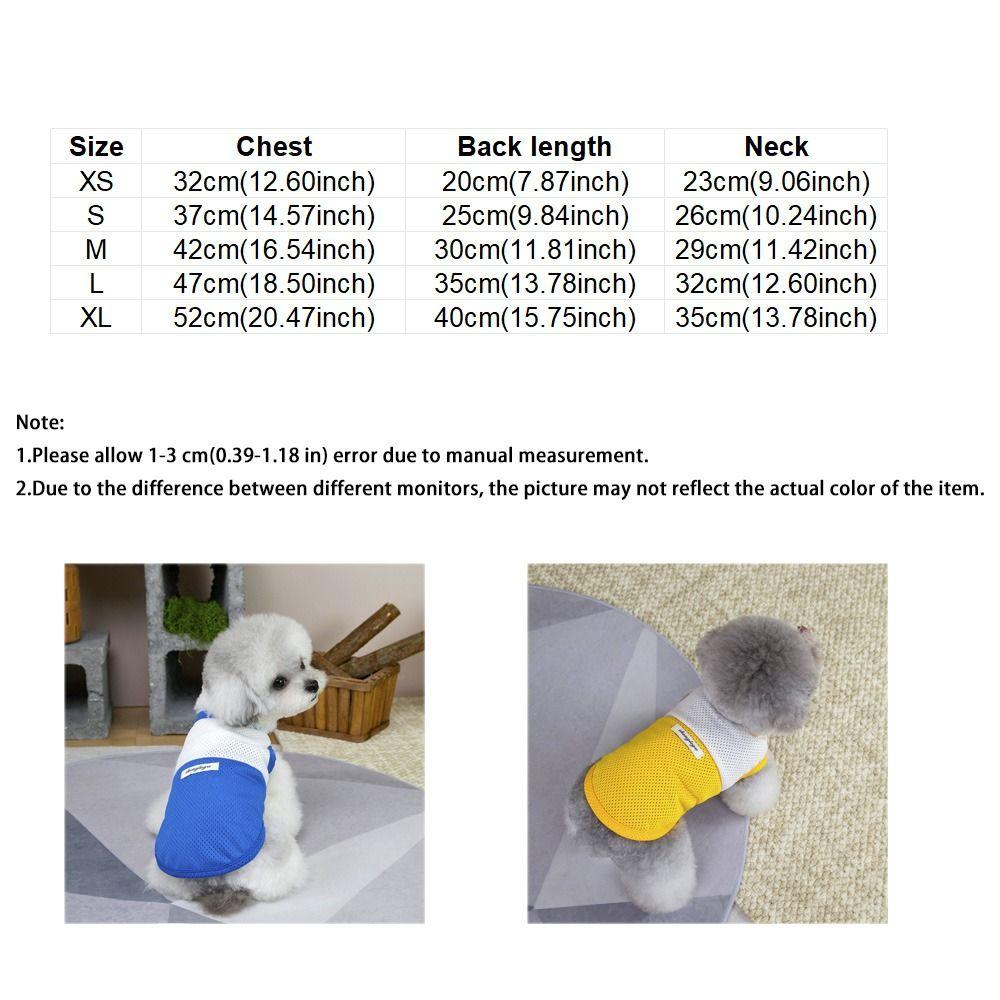 Lightweight Pet Mesh Vest Two-Tone Design Dog T-Shirt Fashion Summer Dog Clothing  Casual Outfit