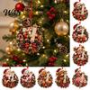 Reusable Acrylic Party Supplies Christmas Cash Gift Ornament, 2D Highland Cow/Gingerbread/Bear/Snowman Money Holder, Holder for Xmas Tree Hanging