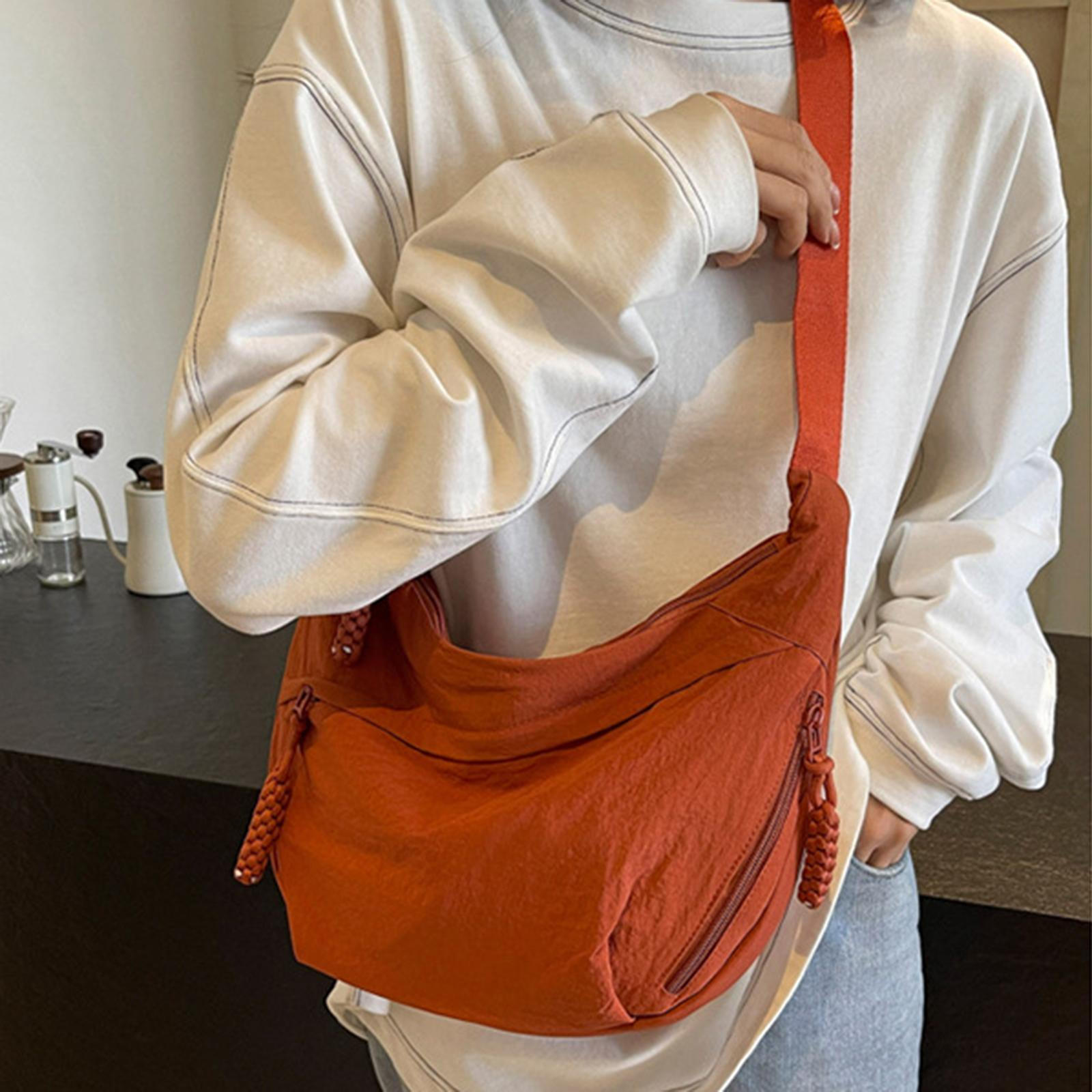 

Нейлоновая сумка через плечо, модная, вместительная, простая, для путешествий, езды на велосипеде