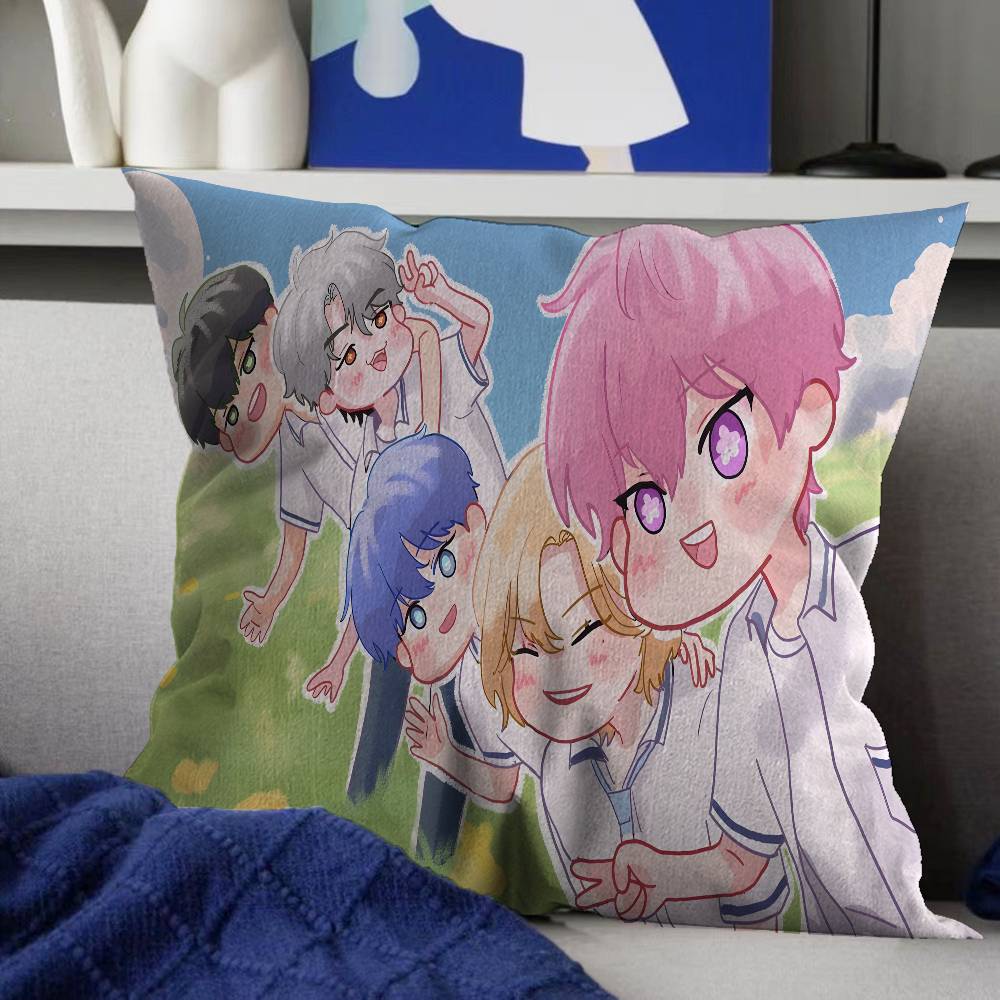 KPOP PLAVE Mode Kissenbezug Auto Wurfkissenbezug für Sofa Auto Weihnachtsgeschenk xcm xcm