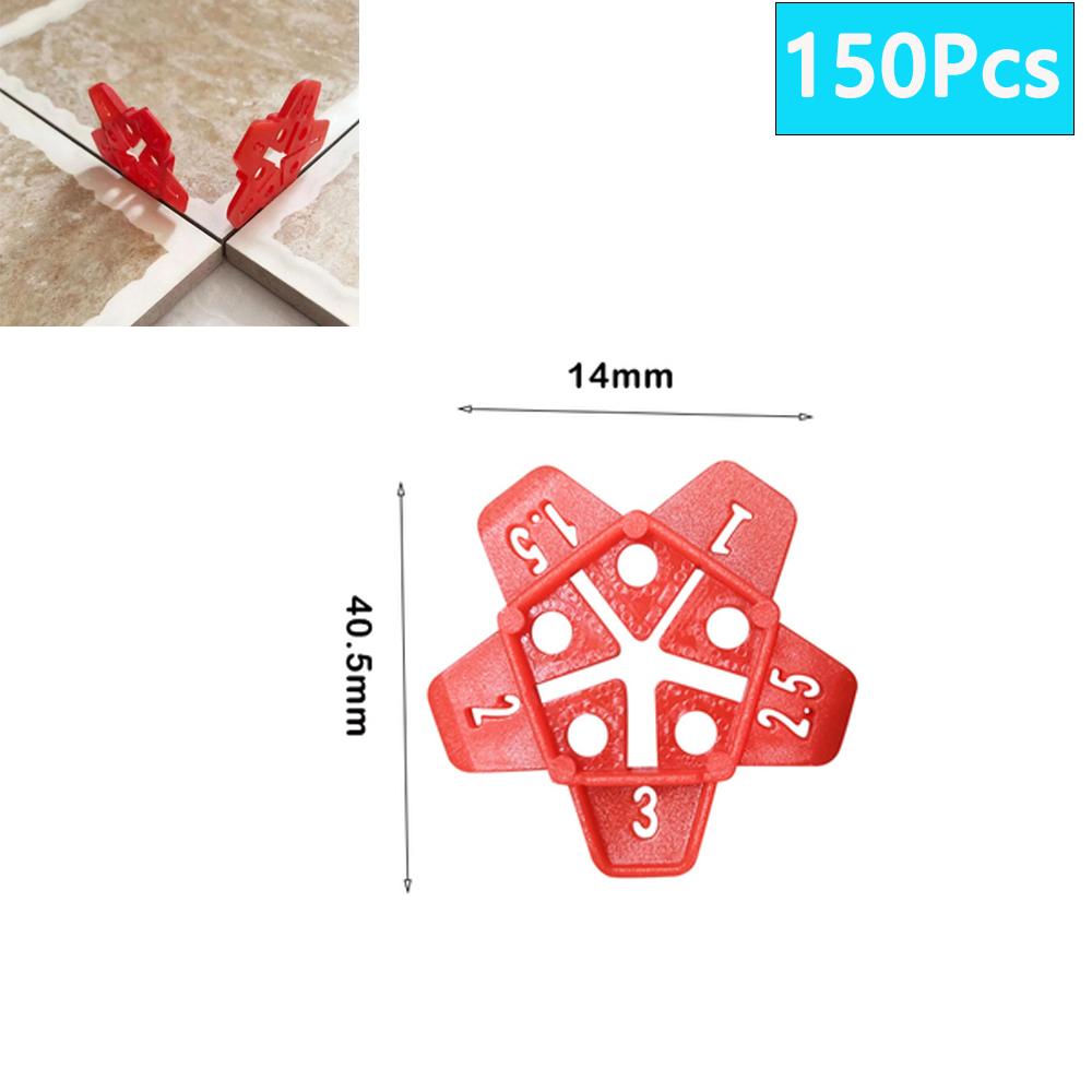 50–1353 Stück Bodenfliesen-Nivelliersystem-Clips Leveler Adjuster Bauwerkzeug-Set Fliesenwandverlegung Manuelle Werkzeuge Locator Spacer